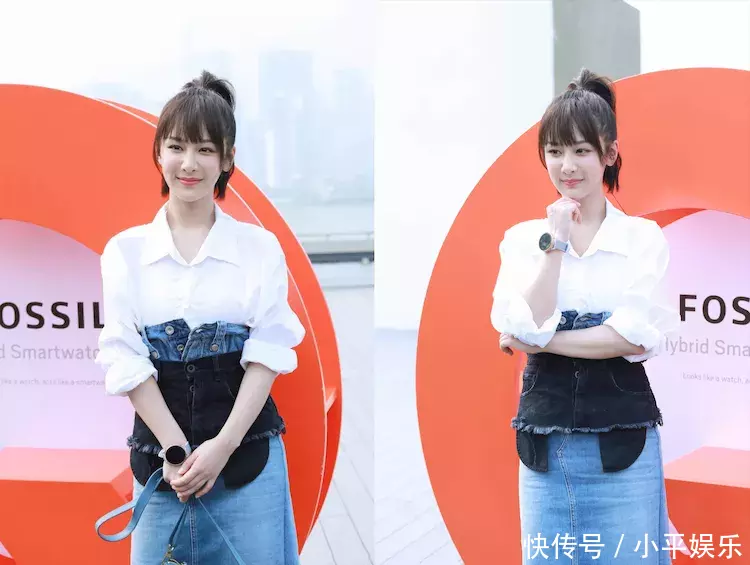 杨紫为了赶时髦太拼了,牛仔裤穿在腰上,网友:都快认不出来了
