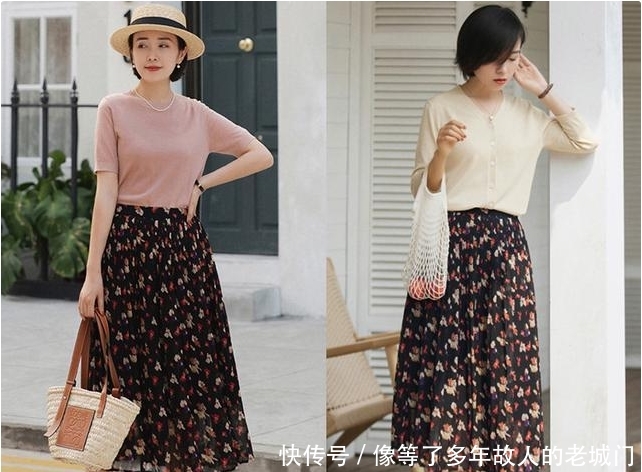  [半身裙]每个女孩儿都要有一件半身裙，十分淑女的穿搭，好看吗？