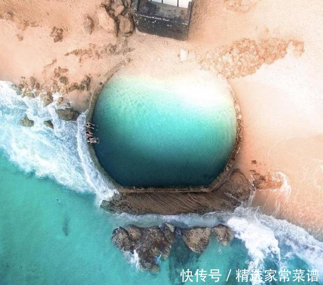 美国沙滩上的神秘巨型“天坑”，竟是吸引无数美女前往的无边泳池