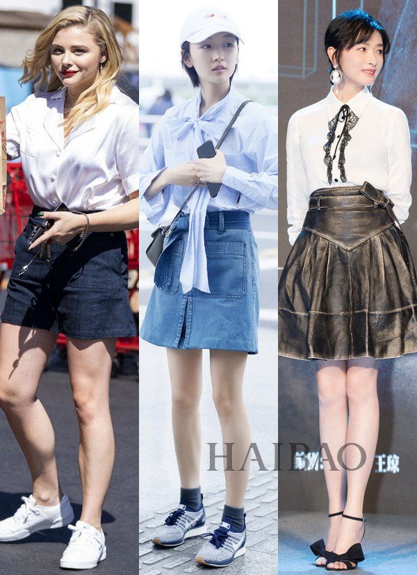 高腰A字裙搭出完美身材比例!明星博主A摆裙搭配方案，让你腿长羡