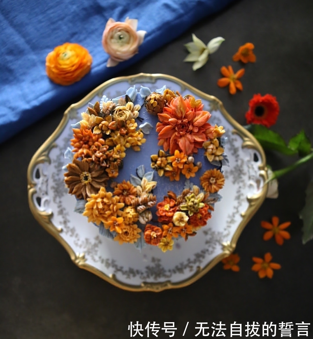 『制作』她做的鲜花蛋糕太撩人,看完后全世界都惊艳了!