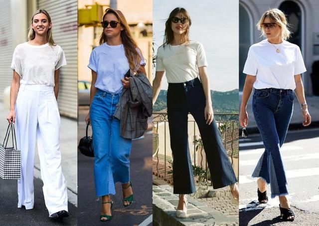 百搭不厌的白t恤，穿出40种造型，简单基本款也能很时髦