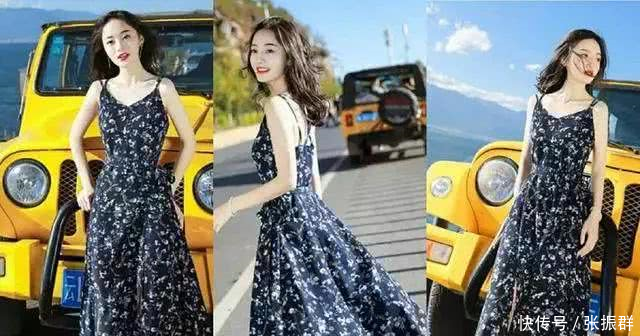 今年最流行的碎花连衣裙，搭配对的鞋子美太多！