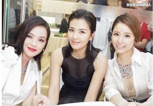 林心如刘涛舒淇同是40多岁,三美同框,气质差距一目了然!
