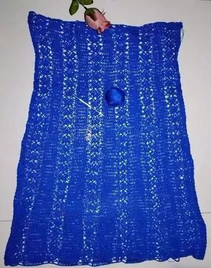 编织技巧简单的花样钩出来优雅的旗袍！