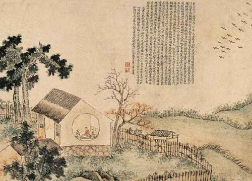 半夜睡觉，梦见一个和尚叫他，他醒了刚好听见马叫，竟然开悟了