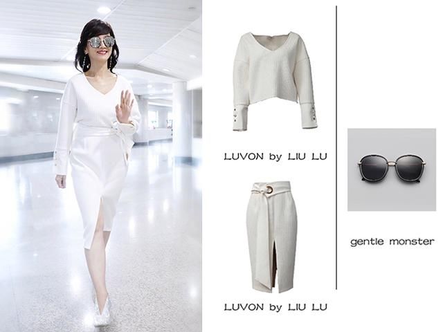 赵雅芝一身浅黄现身机场，没想到64岁的她竟然如此会穿同色衣服