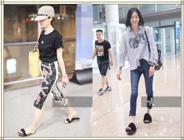 本以为马伊琍的机场拖鞋够随性的了，可看到大表姐刘雯，我沉默了
