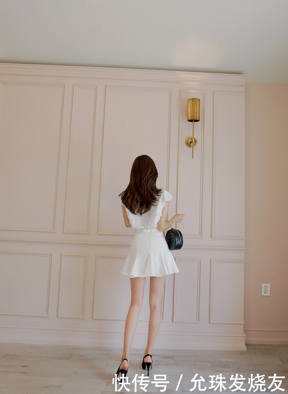 孙允珠繁花双色吊垂嫩叶无袖衫