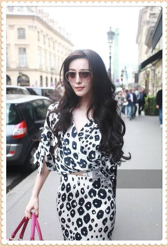 当LadyGaga与范爷同穿豹纹裙，才知道东方美和西方美的差距有多大