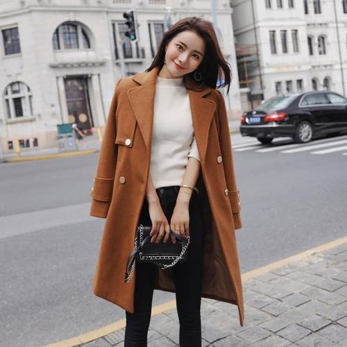 高端又时尚的毛呢外套,买件给妈妈穿,保暖又显气质