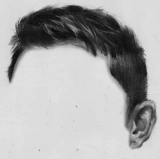 素描头像中头发的处理技巧