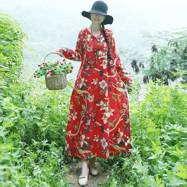 天，老婆真会打扮，只穿这棉麻“秋裙”如同整容，太迷人越看越爱