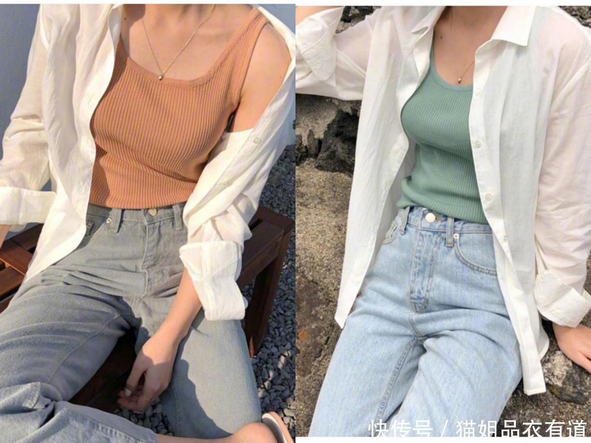 『大地色』乍暖还寒时期别穿太少,百搭的白色开衫来帮你,休闲优雅还吸睛