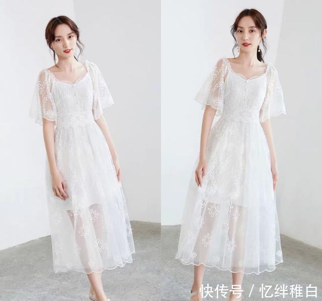  『蕾丝』炎炎夏日，仙气爆表的连衣裙温婉雅致，彰显女性独特的气质美！