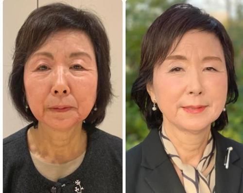  【化妆能】老妈妆发｜用普通人的对比照片告诉你，年纪越大越要化点妆！