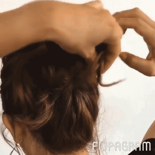 25个GIF图教会你2018最潮的5款发型!倪妮、AngelaBaby都已经扎着