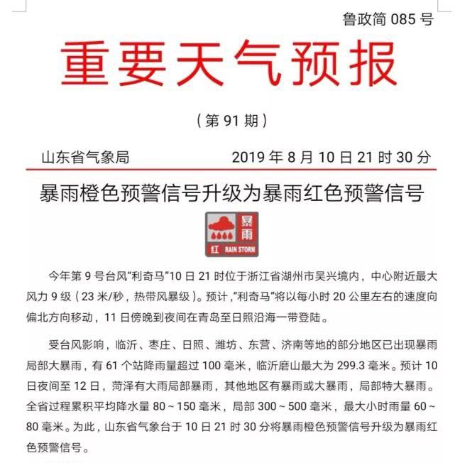 最新！利奇马预计今天傍晚到夜间在山东再次登陆！济宁今晚还有大