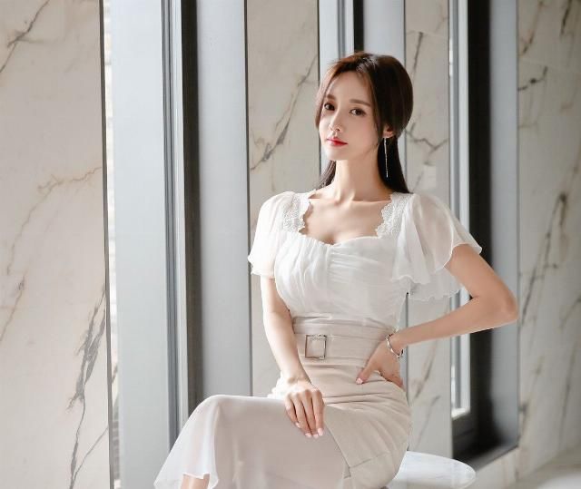  「透纱」孙允珠-清纯花蕾优雅透纱鱼尾裙鉴赏