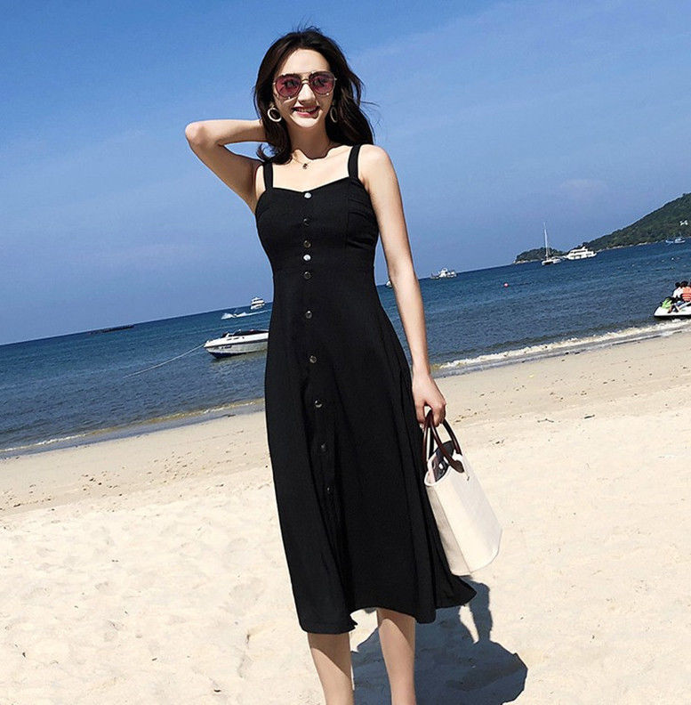 去海边完都穿这样的连衣裙,而我穿防晒衣,被笑话了,马上抢8件