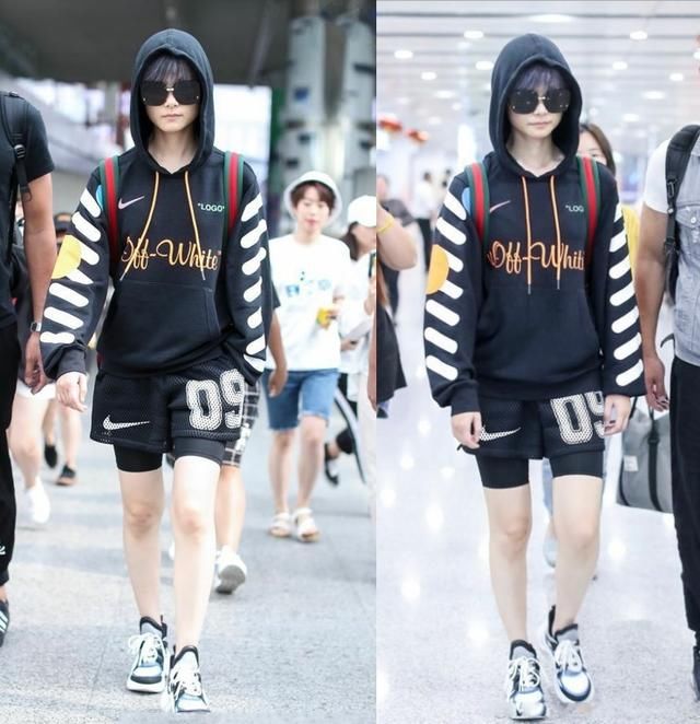 李宇春这么长的短裤也穿安全裤，真保守，网友：看不懂的时尚！