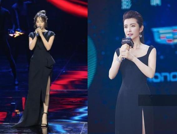 当白百何与李冰冰同穿黑色礼服，网友：俗气与仙气的差距一目了然