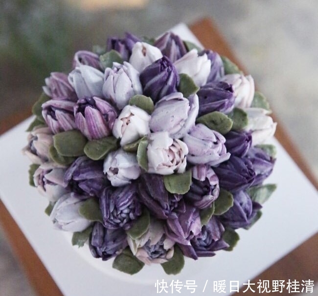 制作■她做的鲜花蛋糕太撩人,看完后全世界都惊艳了!