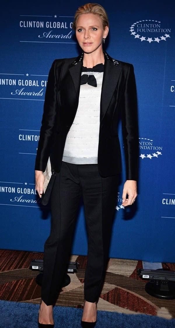 各国王妃穿西装，夏琳王妃帅气十足，凯特看起来有点土!