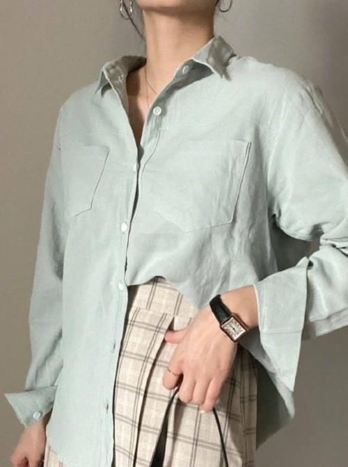 「衬衫的款式」论高级感是怎么练成的?学学精致女孩这样穿,时髦个性又迷人