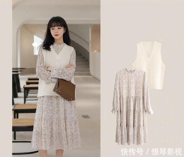 『博主』春暖花开穿什么?时尚博主的9套迷笛裙穿搭示范,清新温柔且优雅