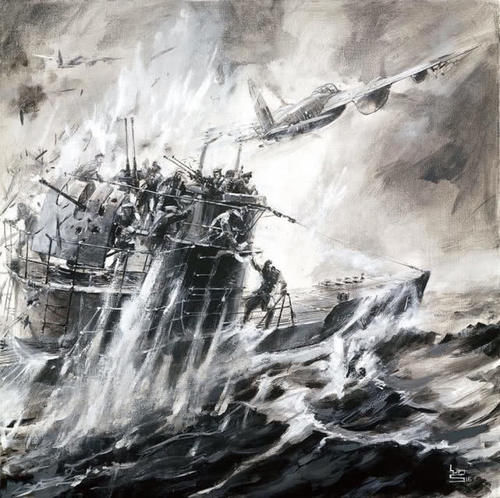  [瞬间]战争题材绘画欣赏：成功展现生死瞬间 营造惊心动魄的紧张气氛