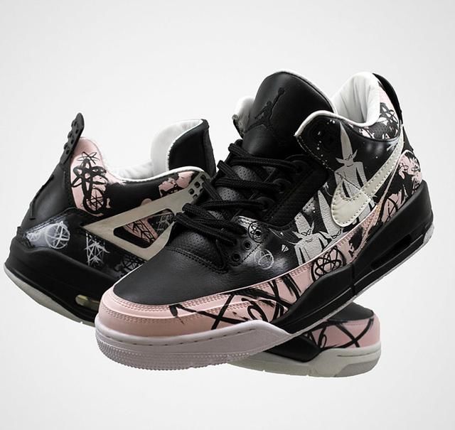 致敬传奇Dunk!AirJordan3&amp;4涂鸦定制欣赏