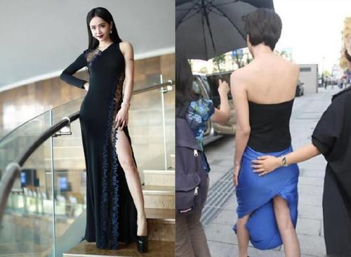 看了王珞丹的高开叉裙，蔡依林的已经不算什么，网友：不忍直视