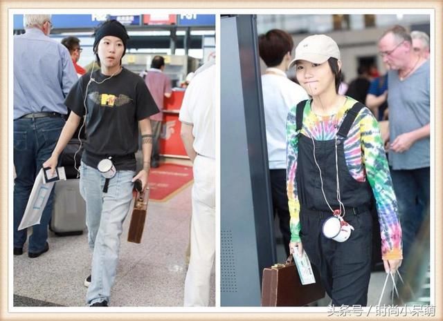 窦靖童真奇葩，腰挎陶瓷杯手提复古箱，网友:王菲看见还不打人?