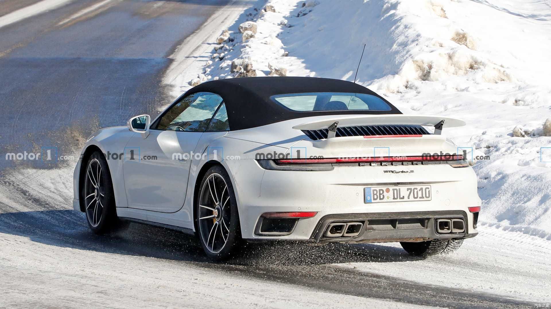  『调整』曝保时捷911 Turbo S敞篷版谍照 或对湿地模式进行调整