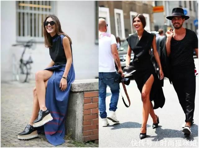 自带小风扇，开衩裙让你的美腿透透气！