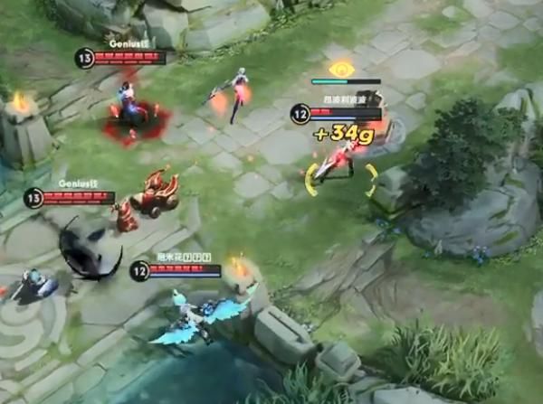  『玩家』王者荣耀：东方镜从边路如何位移到中路，玩家：乍一看460
