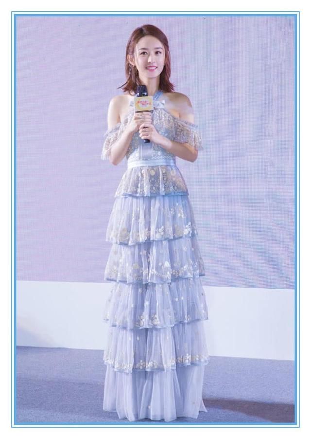 看了李冰冰的蛋糕裙,再看看赵丽颖,终于知道女王和公主的差距了