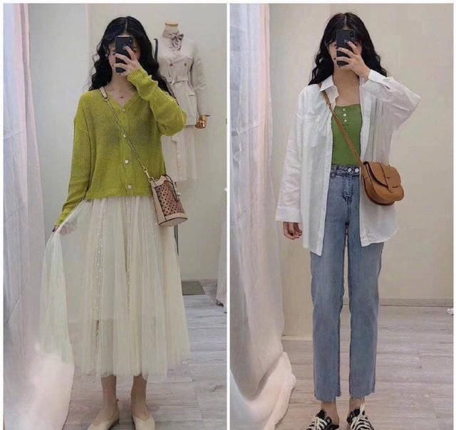  【牛油果绿色】清新又少女的气质搭配，适合春季穿着，尽显时尚满分look