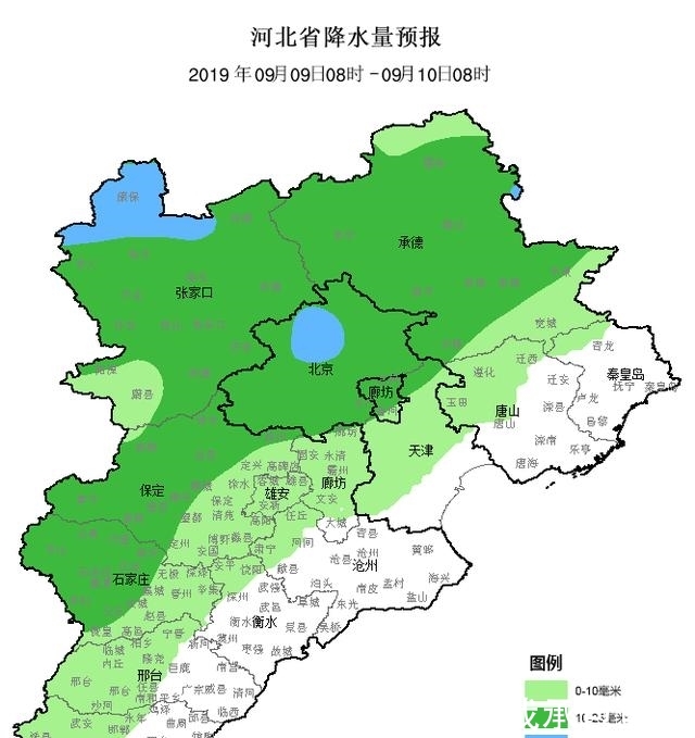  在路上■河北注意！大规模中到大雨已在路上！这些地区今晚将达