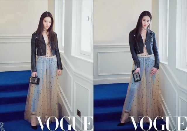 Angelababy新造型，长裙里面穿裤子居然不丑，网友：30岁更美了！