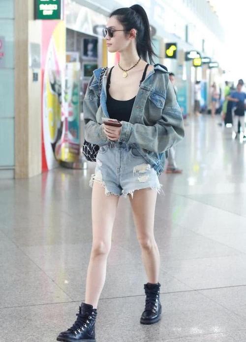 奚梦瑶搞什么，裤袜破了至少87个洞，硬是把它穿成“海娜纹身”！