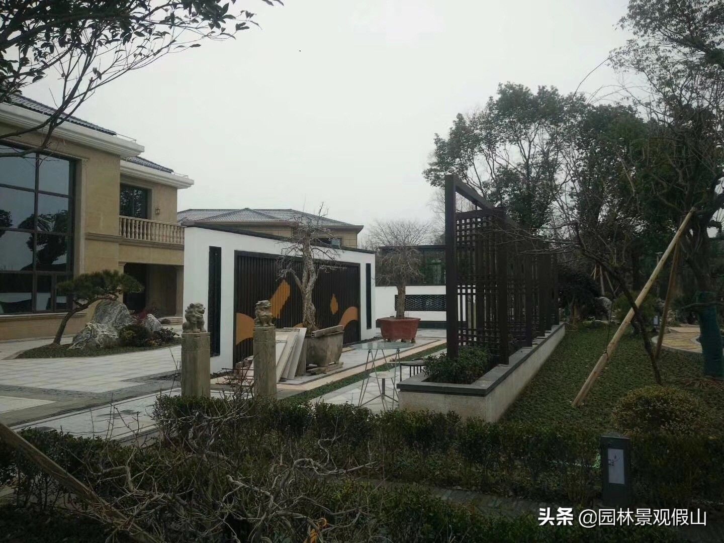 中式庭院假山图集