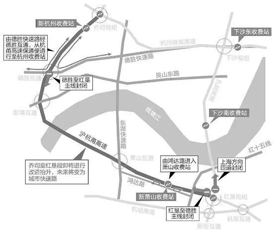  排队■沪杭甬杭州收费站大排长龙，入城方向排队几公里！5月10日出行还有大变化