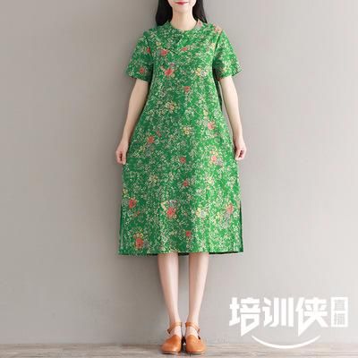 天哪！今年棉麻连衣裙这么流行，老婆一看就买，穿上舒适又年轻