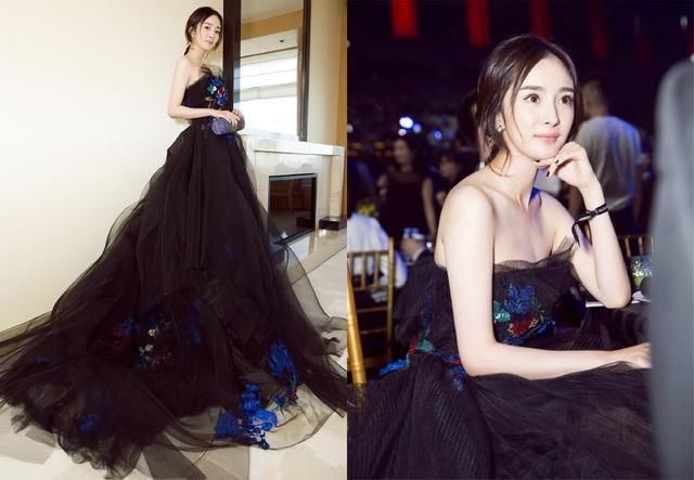 杨幂惊艳了！开叉裙仅靠几根带着挡住重点，网友：刘恺威不知道吧