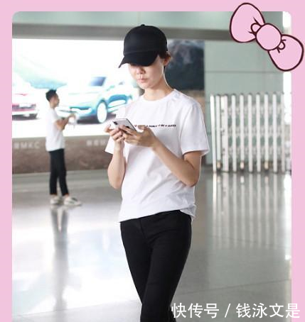 昔日豪门阔太车晓颜值又回巅峰了，T恤+紧身裤，网友16岁吧