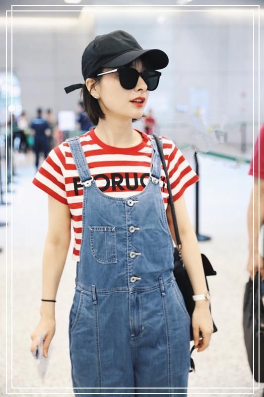 吴昕终于美回来了!只不过穿了一条背带裤,竟嫩过小6岁的杨颖?