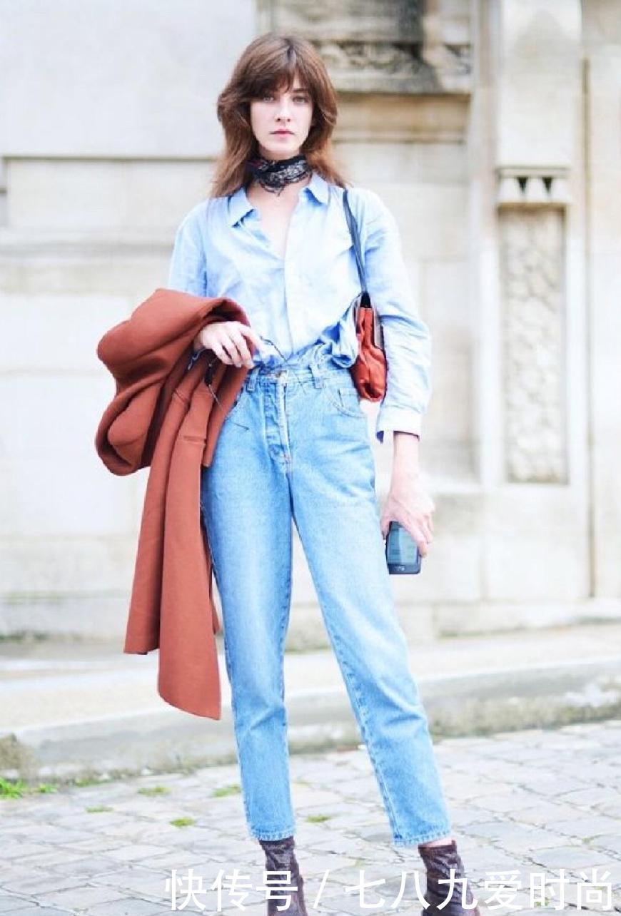 适合上班族的职场穿搭：衬衫＋牛仔裤，穿出干练洒脱范！