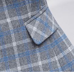 不得不说媳妇真会穿，“港味小西装”搭配牛仔裤，漂亮的清新脱俗